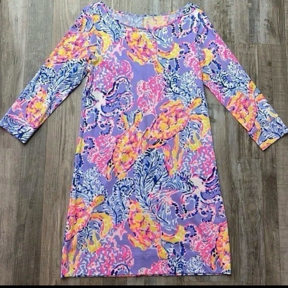 Lilly Pulitzer Pastel Floral Cotton Dress - Picture 5 of 5